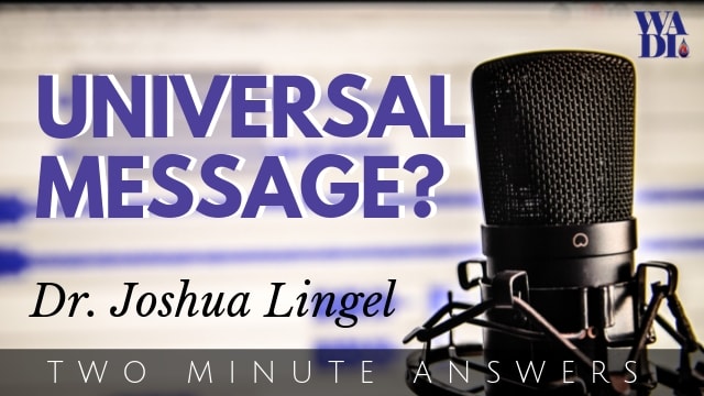 A Universal Message?